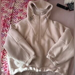 Cozy Cream Hooded Pullover free people